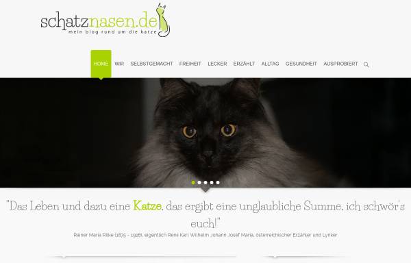 Vorschau von www.schatznasen.de, Schatznasen Katzenblog