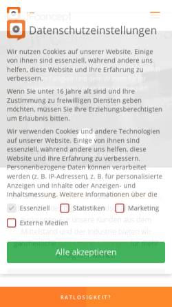Vorschau der mobilen Webseite www.jfconcept.de, JFconcept GmbH