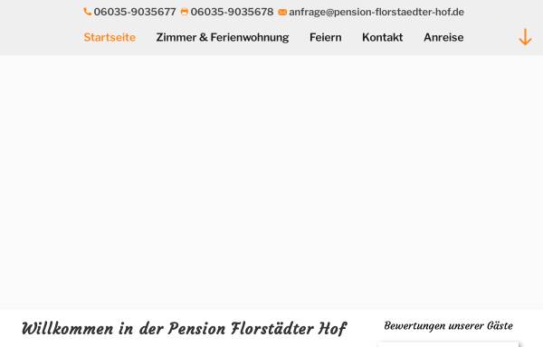 Vorschau von www.pension-florstaedter-hof.de, Pension Florstädter Hof