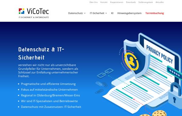 Vorschau von www.vicotec.de, ViCoTec Internetsysteme GmbH & Co. KG