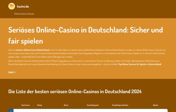Vorschau von www.kazini.de, Bewerbungsmanager kazini
