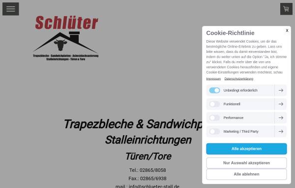 Vorschau von www.schlueter-stall.de, Schlüter & Co. GmbH