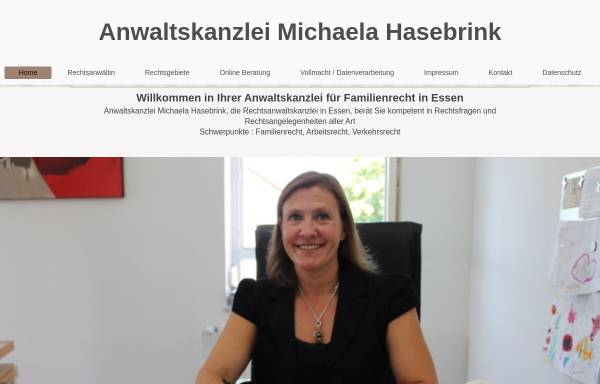 Vorschau von www.kanzlei-hasebrink.de, Anwaltskanzlei Michaela Hasebrink
