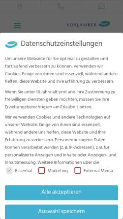 Vorschau der mobilen Webseite kieferorthopaede-in-berlin.de, Voslamber Praxis für Kieferorthopädie