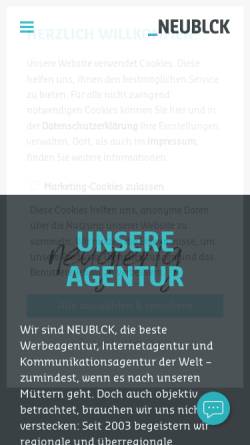 Vorschau der mobilen Webseite www.neublck.de, _NEUBLCK GbR