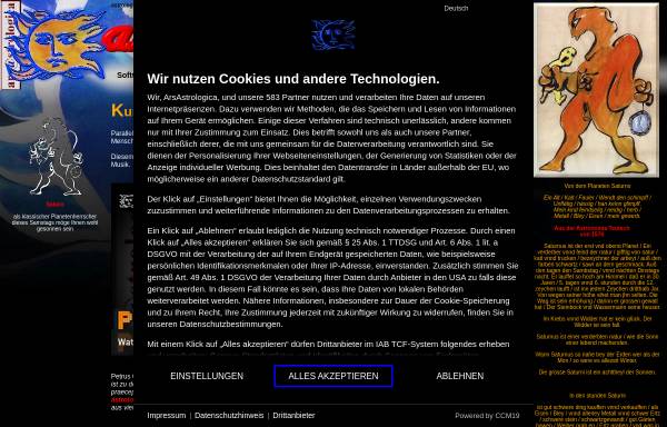 Vorschau von www.arsastrologica.com, Ars Astrologica