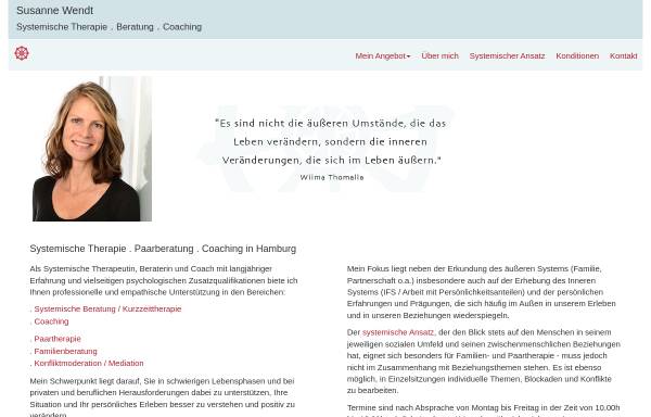 Vorschau von www.susanne-wendt.de, Susanne Wendt: Systemische Therapie, Beratung, Coaching