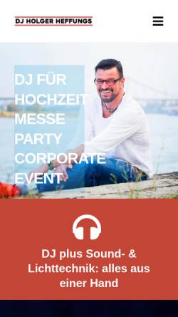 Vorschau der mobilen Webseite dj-heffungs.de, DJ Holger Heffungs