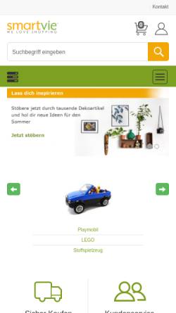 Vorschau der mobilen Webseite www.smartvie.de, smartvie GmbH