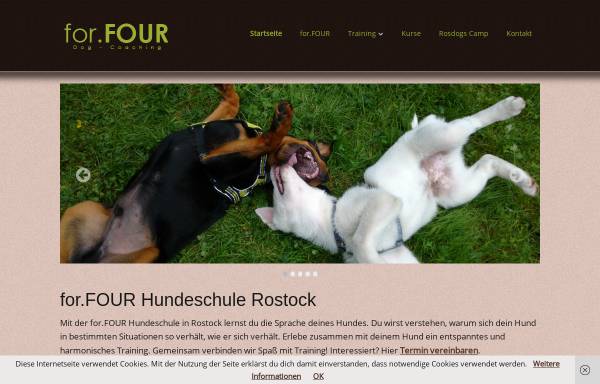 Vorschau von www.forfour-hundeschule.de, for.FOUR Hundeschule
