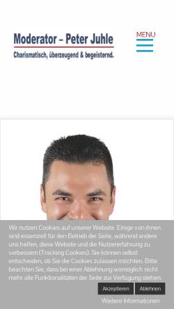 Vorschau der mobilen Webseite www.marketing-moderator.de, Peter Juhle