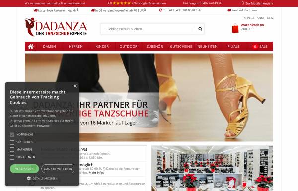 Vorschau von www.dadanza.de, DADANZA