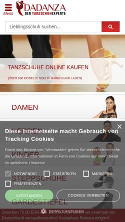 Vorschau der mobilen Webseite www.dadanza.de, DADANZA