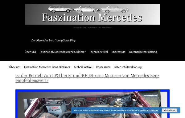 Vorschau von sterne-blog.de, Der Mercedes Benz Youngtimer Blog