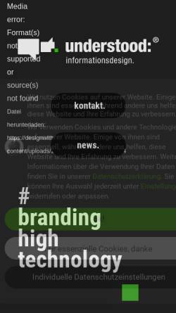 Vorschau der mobilen Webseite understood.biz, understood: informationsdesign.