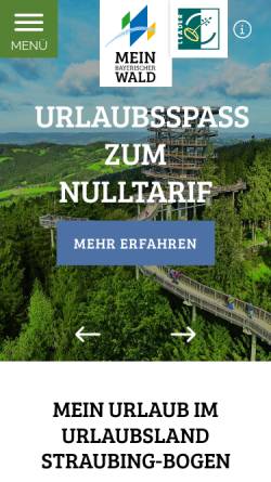 Vorschau der mobilen Webseite www.bayerischer-wald.me, Mein Bayerischer Wald