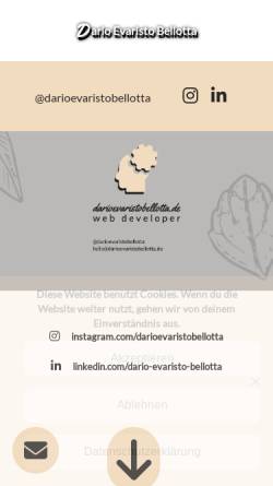 Vorschau der mobilen Webseite webdesign-bellotta.de, Webdesign Bellotta