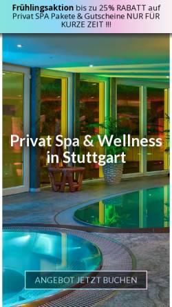 Vorschau der mobilen Webseite www.luxfit-spa-stuttgart.de, LuxFit Privat SPA