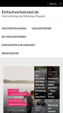 Vorschau der mobilen Webseite einfachverheiratet.de, einfach verheiratet