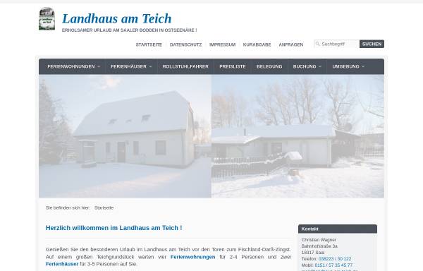 Vorschau von www.landhaus-am-teich.de, Landhaus am Teich