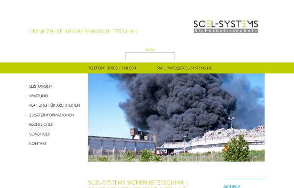Vorschau von www.scel-systems.de, SCEL-SYSTEMS Sicherheitstechnik