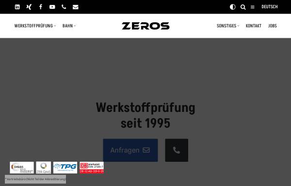 Vorschau von www.zeros-berlin.de, Zeros GmbH