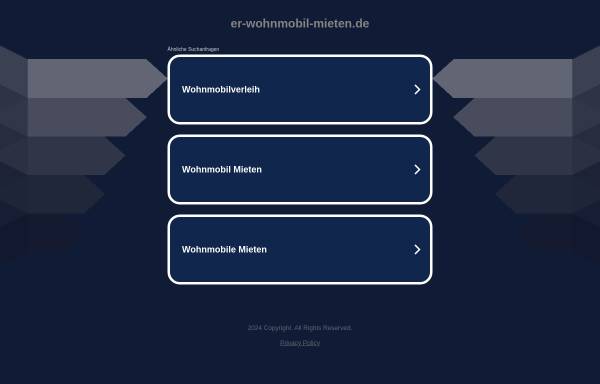 Vorschau von www.er-wohnmobil-mieten.de, Evas und Reiners Wohnmobilvermietung GbR