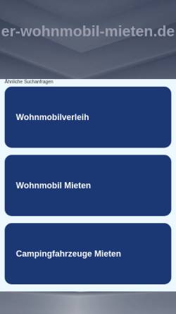 Vorschau der mobilen Webseite www.er-wohnmobil-mieten.de, Evas und Reiners Wohnmobilvermietung GbR