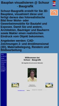 Vorschau der mobilen Webseite www.bauplan-visualisieren.de, Schuur-Baugrafik - Inh. Birgit Schuur