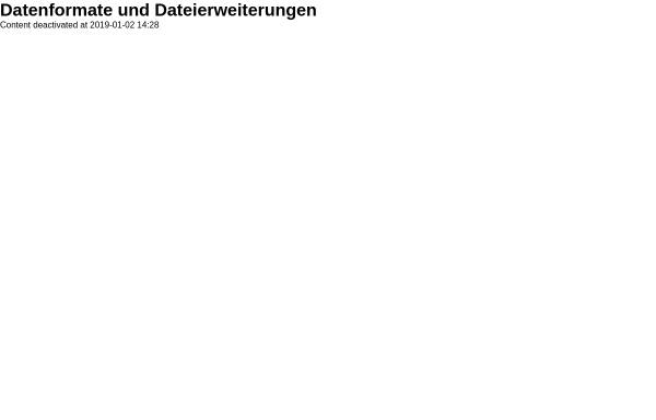 Vorschau von www.blien.de, Datei-Erweiterungen