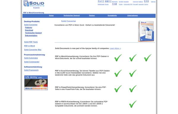 SolidConverter PDF, Solid Documents Limited