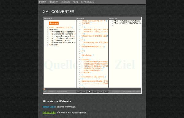 Vorschau von xml-converter.de, XML Converter