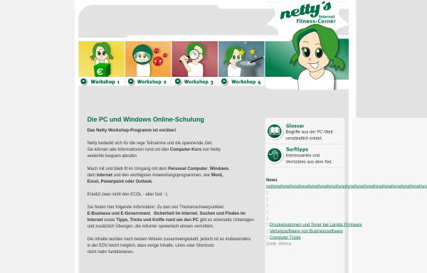 Vorschau von www.netty.at, Netty's Internet Fitness-Corner