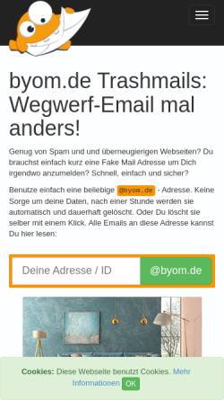 Vorschau der mobilen Webseite www.byom.de, Byom.de