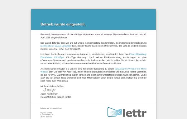 Vorschau von lettr.de, Lettr