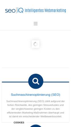 Vorschau der mobilen Webseite www.seoiq.de, Seoiq.de, Tobias Wilk