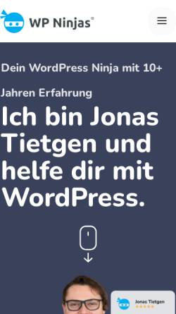 Vorschau der mobilen Webseite www.jotiga.de, Jotiga.de, Jonas Tietgen
