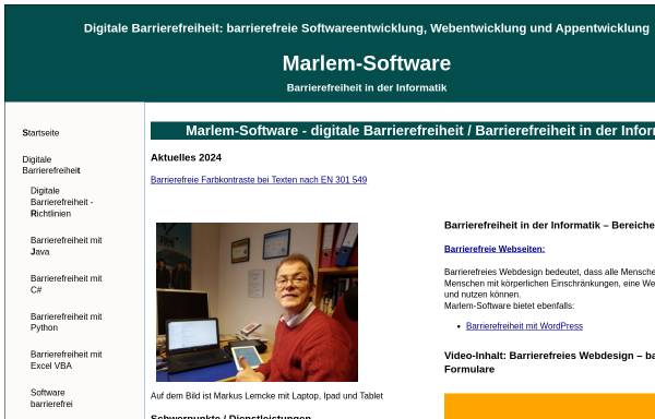 Vorschau von www.marlem-software.de, Marlem-Software, Markus Lemcke
