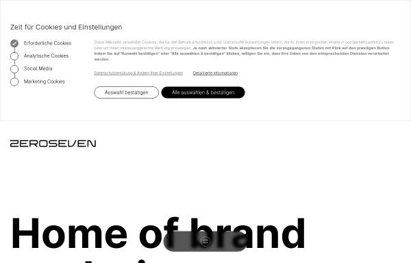Vorschau von www.zeroseven.de, zeroseven design studios