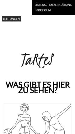 Vorschau der mobilen Webseite tartes.de, Tartes, Tatjana J. Pölsler