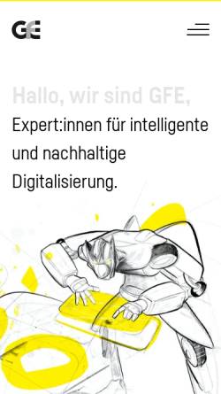 Vorschau der mobilen Webseite www.gfe-media.de, Gfe Media, Michael W. Bader