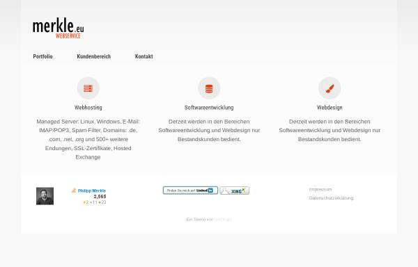 Vorschau von www.merkle.eu, Merkle Webservice