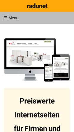 Vorschau der mobilen Webseite www.radunet.de, radunet.de