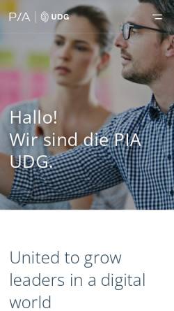 Vorschau der mobilen Webseite www.udg.de, UDG United Digital Group GmbH