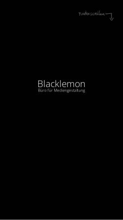 Vorschau der mobilen Webseite www.blacklemon.de, Black Lemon - Büro für Mediengestaltung