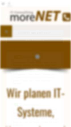 Vorschau der mobilen Webseite www.morenet.at, MoreNET