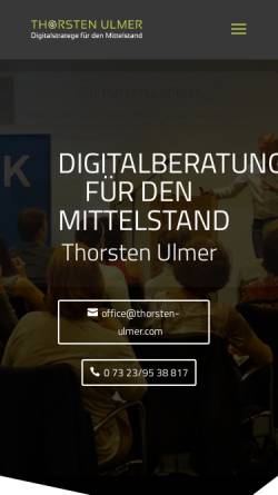 Vorschau der mobilen Webseite www.thorsten-ulmer.com, Digitalfeuer, Thorsten Ulmer