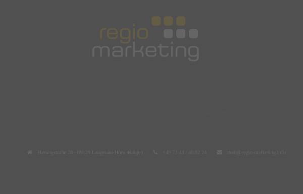 Vorschau von www.regio-marketing.info, Regio Marketing, Ulrich Junginger