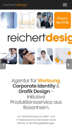 Vorschau der mobilen Webseite reichertdesign.com, ReichertDesign.com, Rainer Reichert