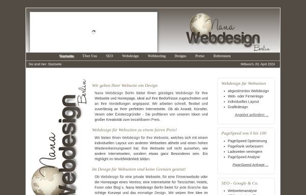 Vorschau von nana-webdesign.de, Nana-Webdesign, S. Burgener